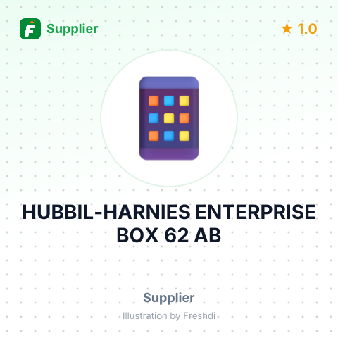 HUBBIL-HARNIES ENTERPRISE BOX 62 AB – summary card, no photo uploaded yet
