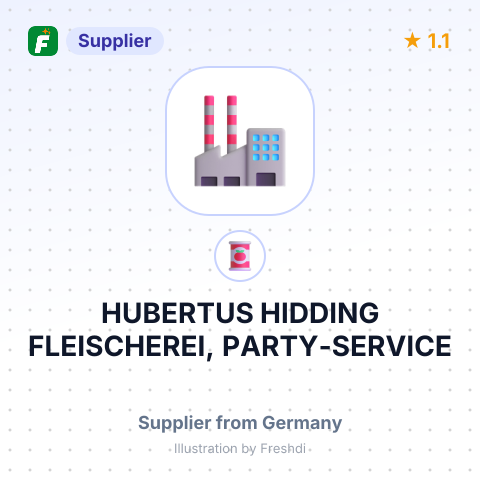 HUBERTUS HIDDING FLEISCHEREI, PARTY-SERVICE – summary card, no photo uploaded yet