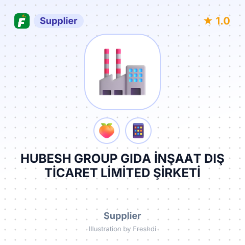 HUBESH GROUP GIDA İNŞAAT DIŞ TİCARET LİMİTED ŞİRKETİ – summary card, no photo uploaded yet