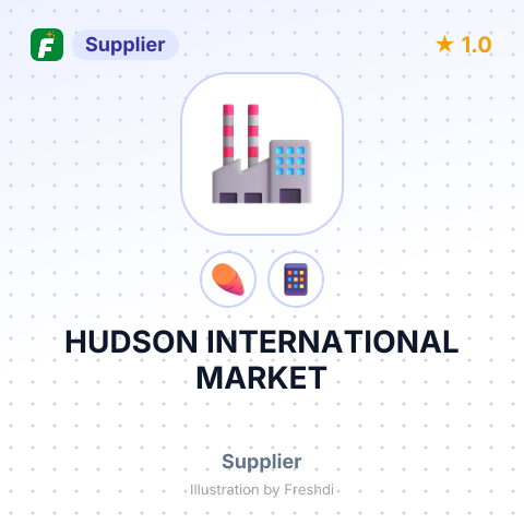 HUDSON INTERNATIONAL MARKET – summary card, no photo uploaded yet