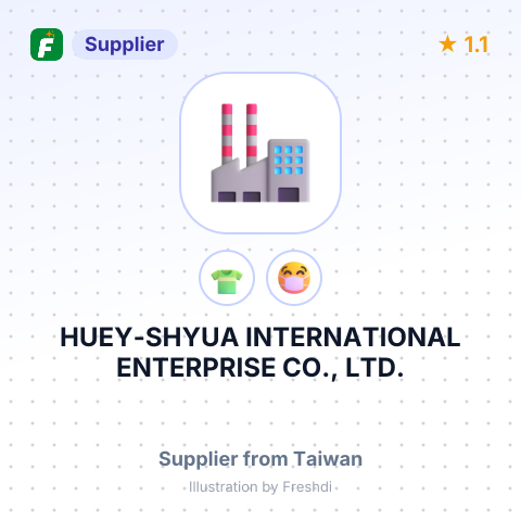 HUEY-SHYUA INTERNATIONAL ENTERPRISE CO., LTD. – summary card, no photo uploaded yet