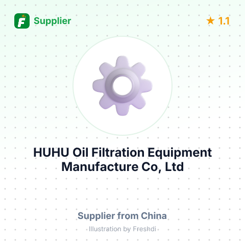 HUHU Oil Filtration Equipment Manufacture Co, Ltd – summary card, no photo uploaded yet
