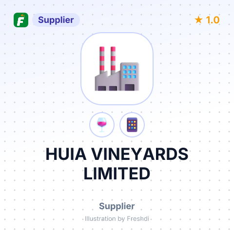 HUIA VINEYARDS LIMITED – summary card, no photo uploaded yet