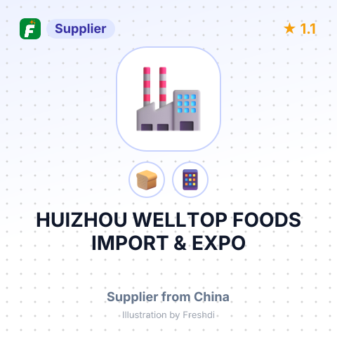 HUIZHOU WELLTOP FOODS IMPORT & EXPO – summary card, no photo uploaded yet