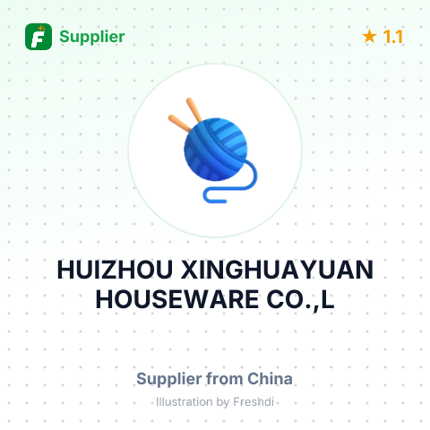 HUIZHOU XINGHUAYUAN HOUSEWARE CO.,L – summary card, no photo uploaded yet