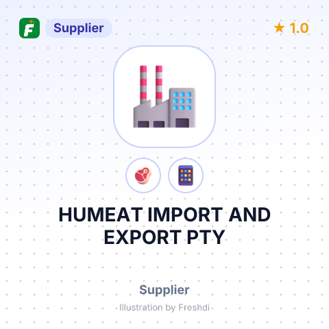 HUMEAT IMPORT AND EXPORT PTY – summary card, no photo uploaded yet