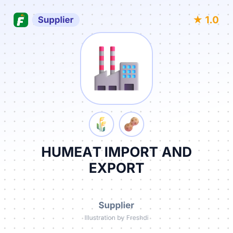 HUMEAT IMPORT AND EXPORT – summary card, no photo uploaded yet