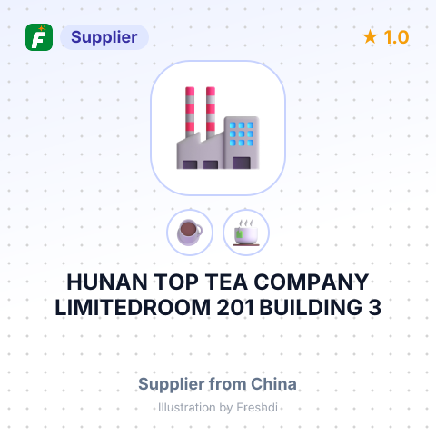 HUNAN TOP TEA COMPANY LIMITEDROOM 201 BUILDING 3 NO 66 HEHUAYUAN ROAD CHANGSHA HUNAN 410006 C – summary card, no photo uploaded yet