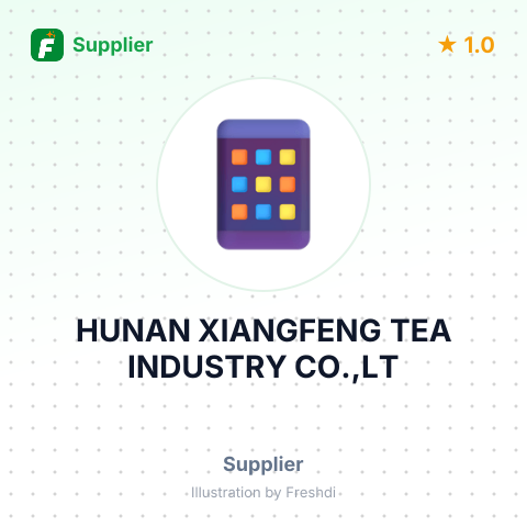 HUNAN XIANGFENG TEA INDUSTRY CO.,LT – summary card, no photo uploaded yet