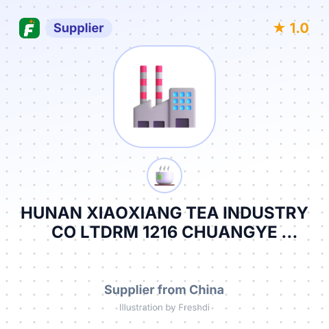 HUNAN XIAOXIANG TEA INDUSTRY CO LTDRM 1216 CHUANGYE BUILDING JINZHOU RD NINGXIANG ECONOMIC AND TECHNO – summary card, no photo uploaded yet