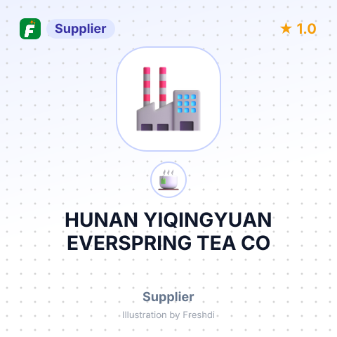 HUNAN YIQINGYUAN EVERSPRING TEA CO – summary card, no photo uploaded yet