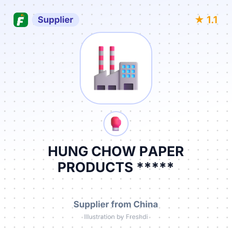 HUNG CHOW PAPER PRODUCTS ***** – summary card, no photo uploaded yet