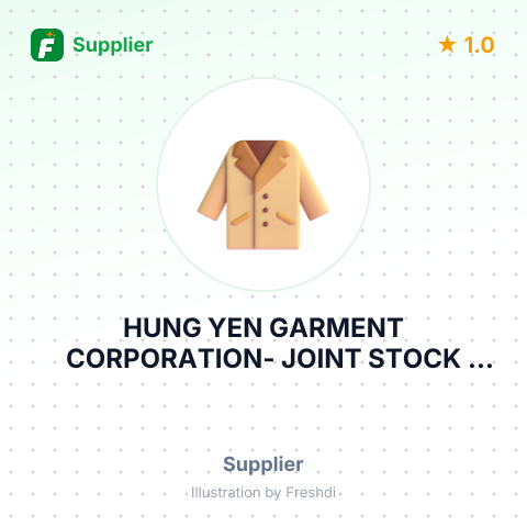 HUNG YEN GARMENT CORPORATION- JOINT STOCK COMPANY – summary card, no photo uploaded yet