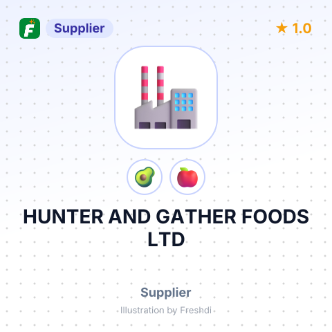 HUNTER AND GATHER FOODS LTD – summary card, no photo uploaded yet