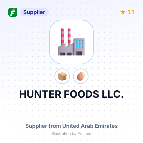 HUNTER FOODS LLC. – summary card, no photo uploaded yet