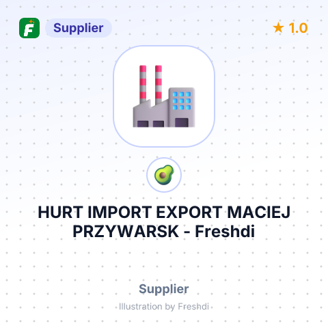 HURT IMPORT EXPORT MACIEJ PRZYWARSK – summary card, no photo uploaded yet