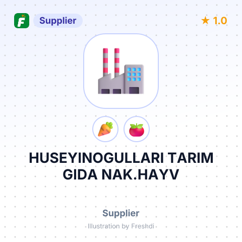 HUSEYINOGULLARI TARIM GIDA NAK.HAYV – summary card, no photo uploaded yet