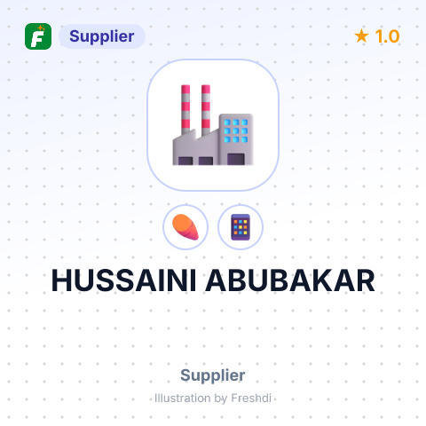 HUSSAINI ABUBAKAR – summary card, no photo uploaded yet