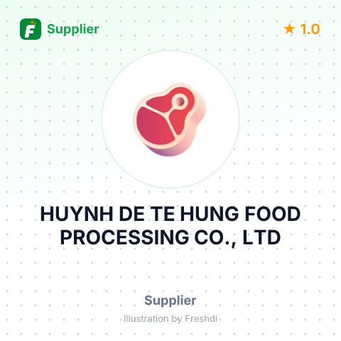HUYNH DE TE HUNG FOOD PROCESSING CO., LTD – summary card, no photo uploaded yet