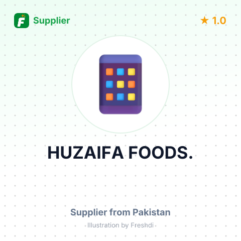 HUZAIFA FOODS. – summary card, no photo uploaded yet