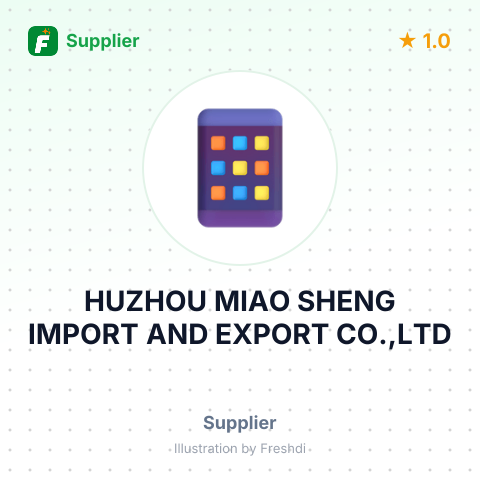 HUZHOU MIAO SHENG IMPORT AND EXPORT CO.,LTD – summary card, no photo uploaded yet