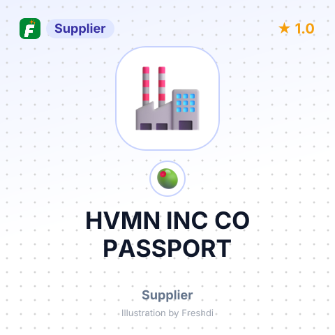 HVMN INC CO PASSPORT – summary card, no photo uploaded yet