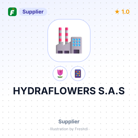 HYDRAFLOWERS S.A.S – summary card, no photo uploaded yet