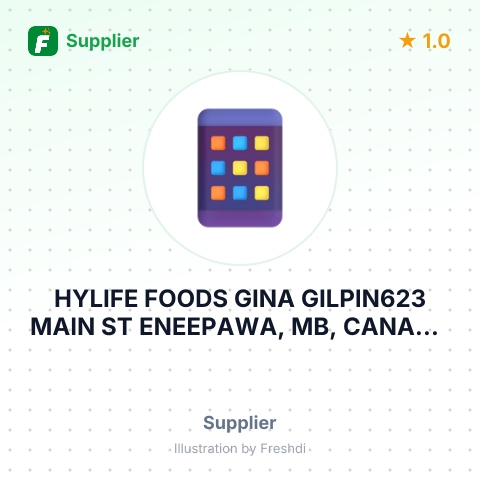 HYLIFE FOODS GINA GILPIN623 MAIN ST ENEEPAWA, MB, CANADA R0J – summary card, no photo uploaded yet