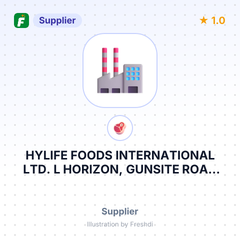 HYLIFE FOODS INTERNATIONAL LTD. L HORIZON, GUNSITE ROAD BRITTONS HILL, ST. MICHAEL – summary card, no photo uploaded yet