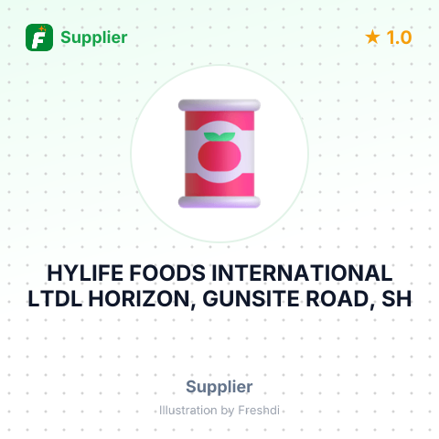 HYLIFE FOODS INTERNATIONAL LTDL HORIZON, GUNSITE ROAD, SH – summary card, no photo uploaded yet