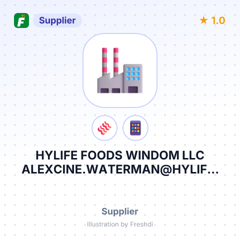 HYLIFE FOODS WINDOM LLC ALEXCINE.WATERMAN@HYLIFE. COM – summary card, no photo uploaded yet
