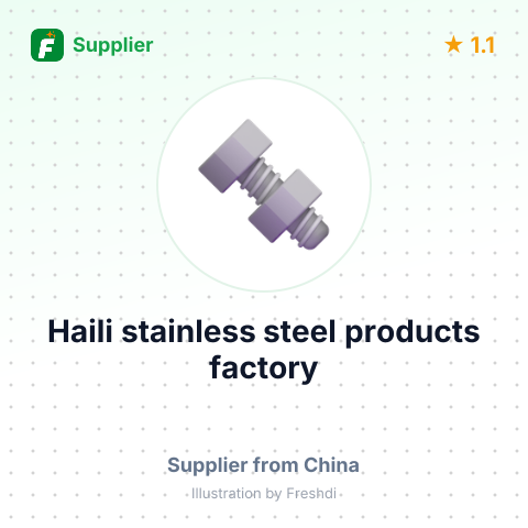 Haili stainless steel products factory – summary card, no photo uploaded yet