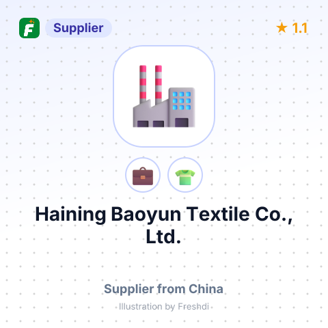 Haining Baoyun Textile Co., Ltd. – summary card, no photo uploaded yet