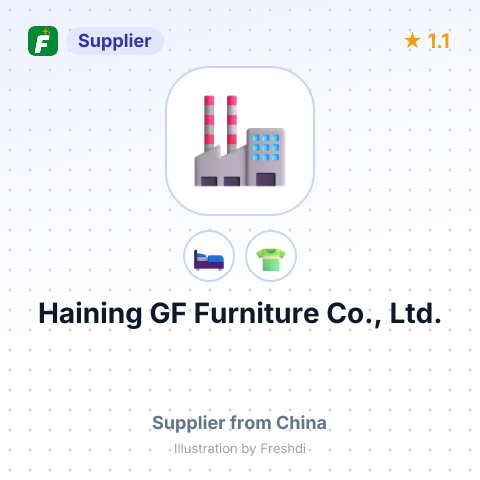 Haining GF Furniture Co., Ltd. – summary card, no photo uploaded yet