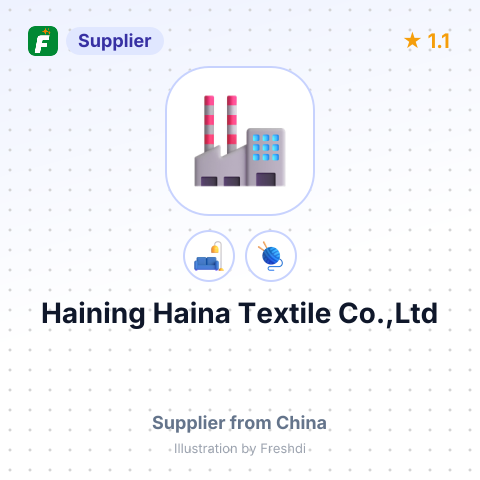 Haining Haina Textile Co.,Ltd – summary card, no photo uploaded yet