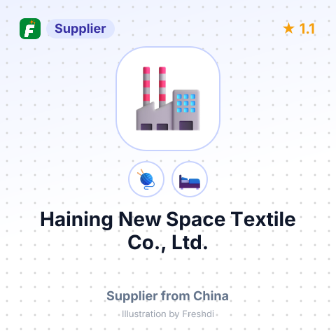 Haining New Space Textile Co., Ltd. – summary card, no photo uploaded yet