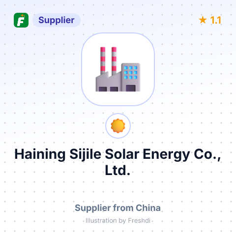 Haining Sijile Solar Energy Co., Ltd. – summary card, no photo uploaded yet