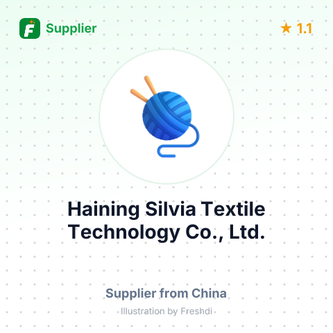 Haining Silvia Textile Technology Co., Ltd. – summary card, no photo uploaded yet