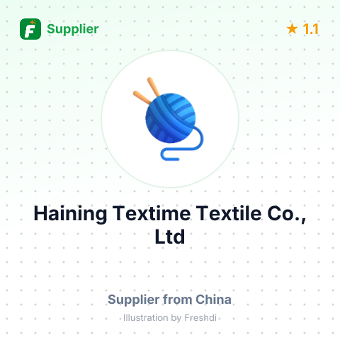 Haining Textime Textile Co., Ltd – summary card, no photo uploaded yet