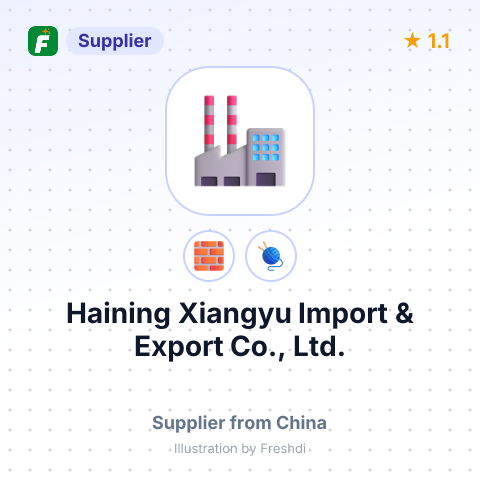 Haining Xiangyu Import & Export Co., Ltd. – summary card, no photo uploaded yet