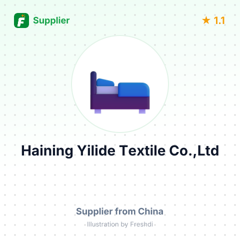 Haining Yilide Textile Co.,Ltd – summary card, no photo uploaded yet