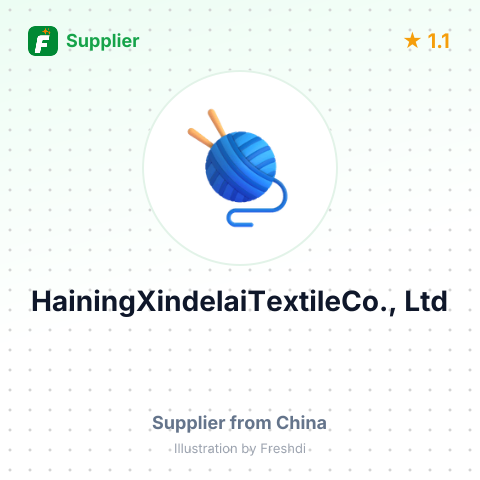 HainingXindelaiTextileCo., Ltd – summary card, no photo uploaded yet