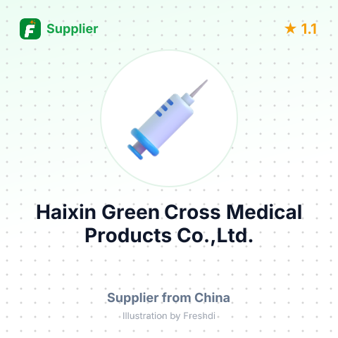 Haixin Green Cross Medical Products Co.,Ltd. – summary card, no photo uploaded yet