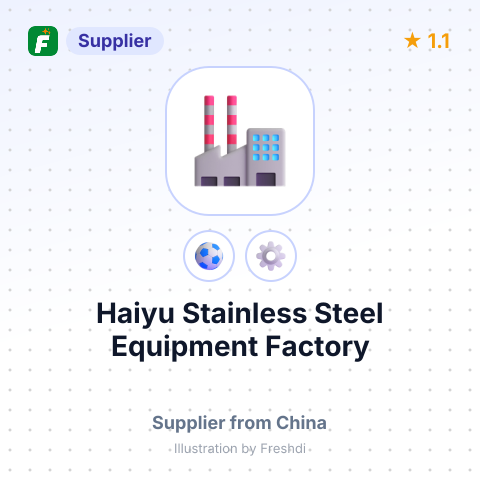 Haiyu Stainless Steel Equipment Factory – summary card, no photo uploaded yet