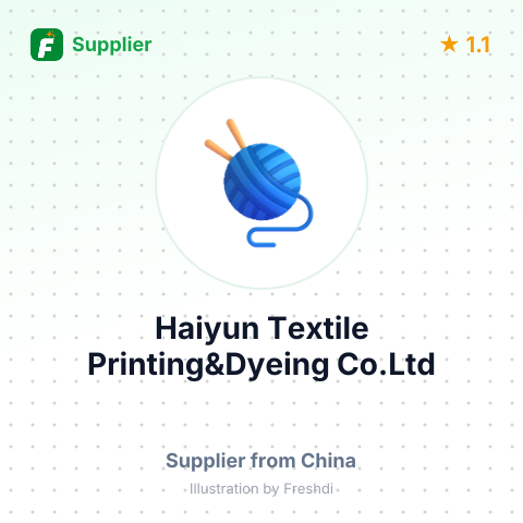 Haiyun Textile Printing&Dyeing Co.Ltd – summary card, no photo uploaded yet