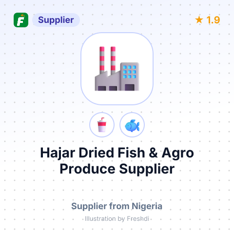 Hajar Dried Fish & Agro Produce Supplier – summary card, no photo uploaded yet