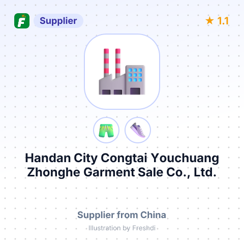 Handan City Congtai Youchuang Zhonghe Garment Sale Co., Ltd. – summary card, no photo uploaded yet