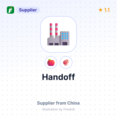 Handoff – summary card, no photo uploaded yet