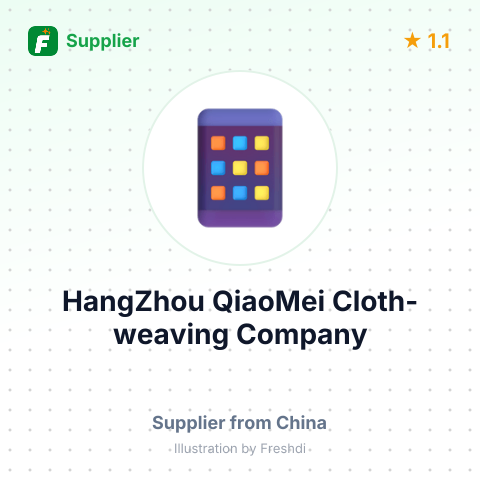 HangZhou QiaoMei Cloth-weaving Company – summary card, no photo uploaded yet