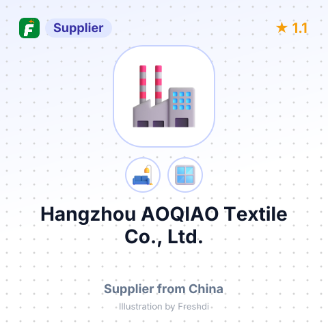 Hangzhou AOQIAO Textile Co., Ltd. – summary card, no photo uploaded yet